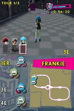 Pantallazo de Monster High El Patinaje Laberintico para Nintendo DS
