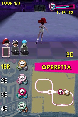 Pantallazo de Monster High El Patinaje Laberintico para Nintendo DS