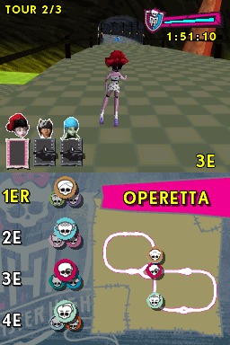 Pantallazo de Monster High El Patinaje Laberintico para Nintendo DS