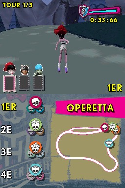 Pantallazo de Monster High El Patinaje Laberintico para Nintendo DS