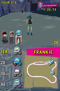 Pantallazo de Monster High El Patinaje Laberintico para Nintendo DS