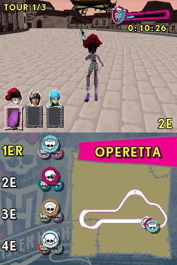 Pantallazo de Monster High El Patinaje Laberintico para Nintendo DS