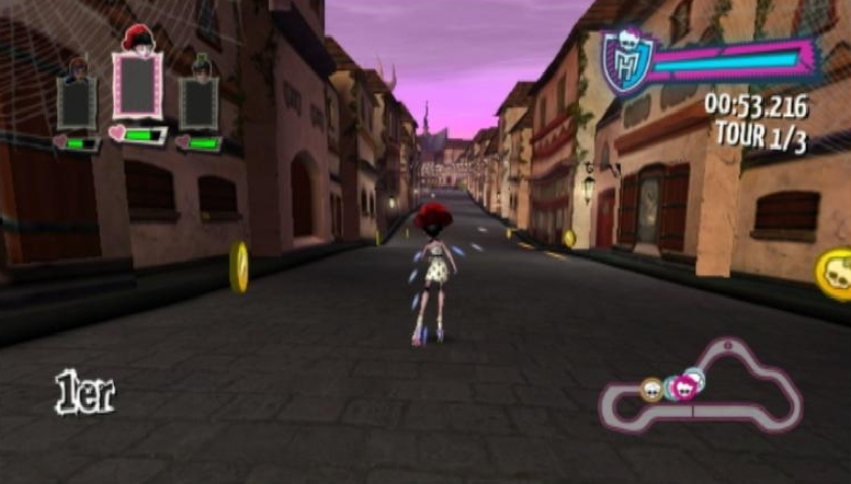 Pantallazo de Monster High El Patinaje Laberintico para Wii