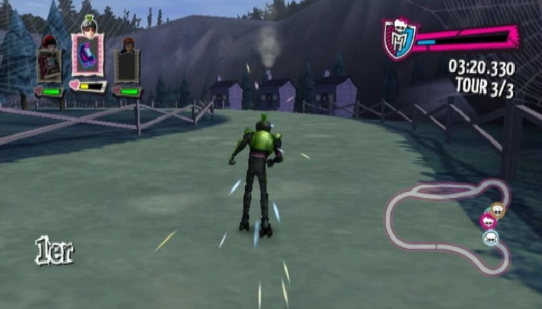 Pantallazo de Monster High El Patinaje Laberintico para Wii