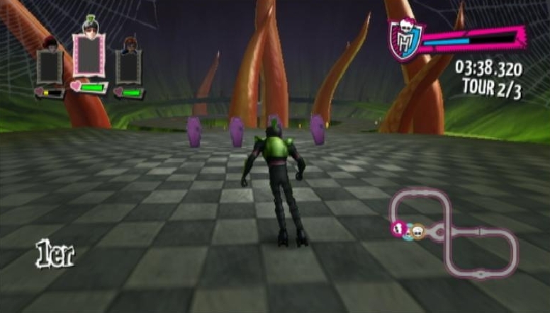 Pantallazo de Monster High El Patinaje Laberintico para Wii