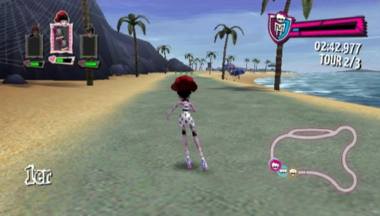 Pantallazo de Monster High El Patinaje Laberintico para Wii