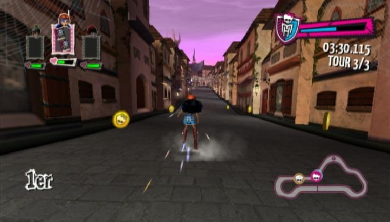 Pantallazo de Monster High El Patinaje Laberintico para Wii