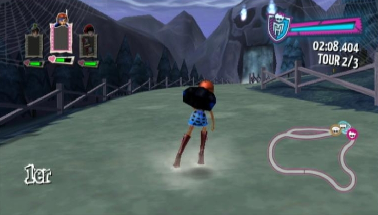Pantallazo de Monster High El Patinaje Laberintico para Wii