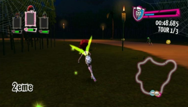 Pantallazo de Monster High El Patinaje Laberintico para Wii