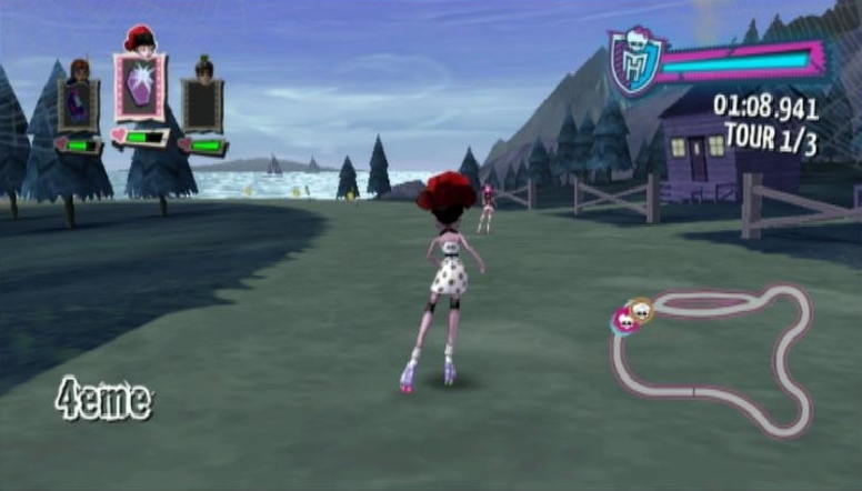 Pantallazo de Monster High El Patinaje Laberintico para Wii