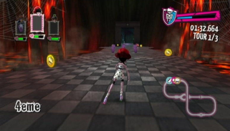 Pantallazo de Monster High El Patinaje Laberintico para Wii