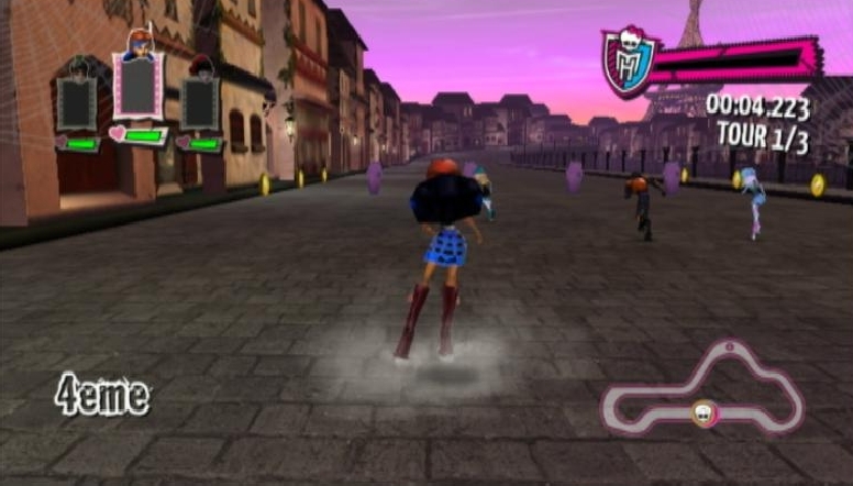 Pantallazo de Monster High El Patinaje Laberintico para Wii