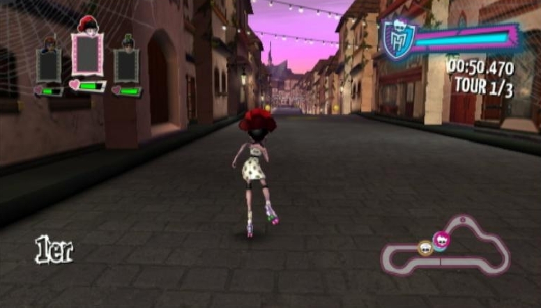 Pantallazo de Monster High El Patinaje Laberintico para Wii
