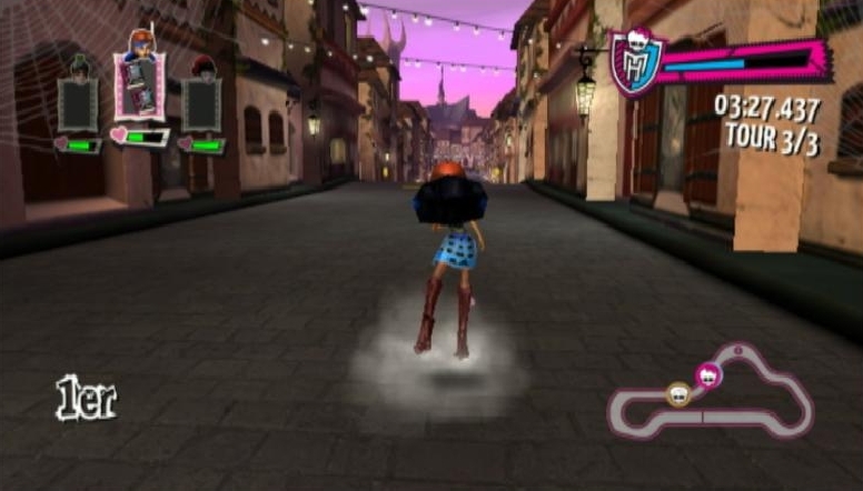 Pantallazo de Monster High El Patinaje Laberintico para Wii