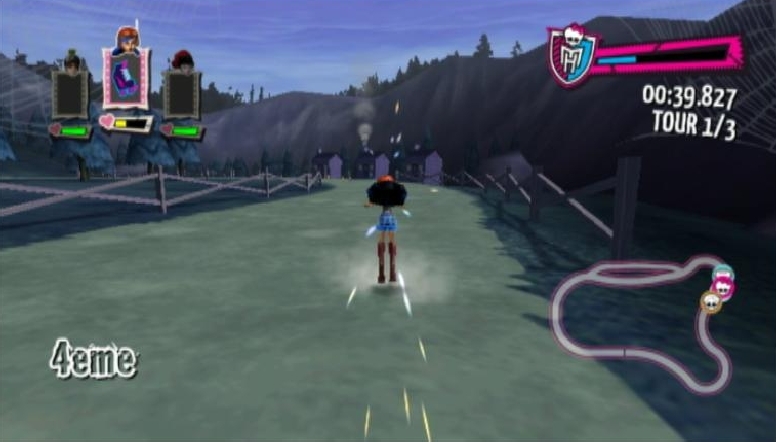 Pantallazo de Monster High El Patinaje Laberintico para Wii