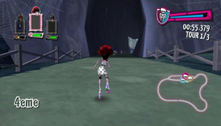 Pantallazo de Monster High El Patinaje Laberintico para Wii