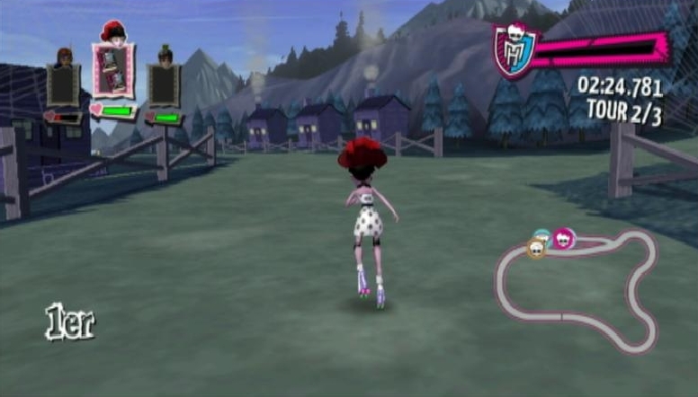 Pantallazo de Monster High El Patinaje Laberintico para Wii