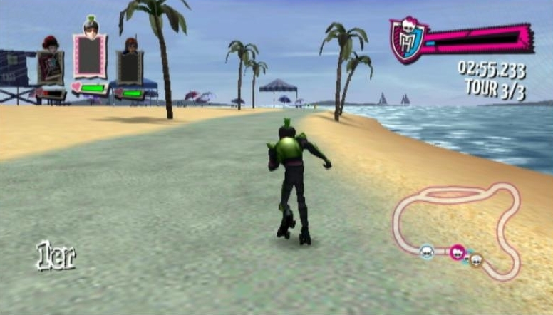 Pantallazo de Monster High El Patinaje Laberintico para Wii