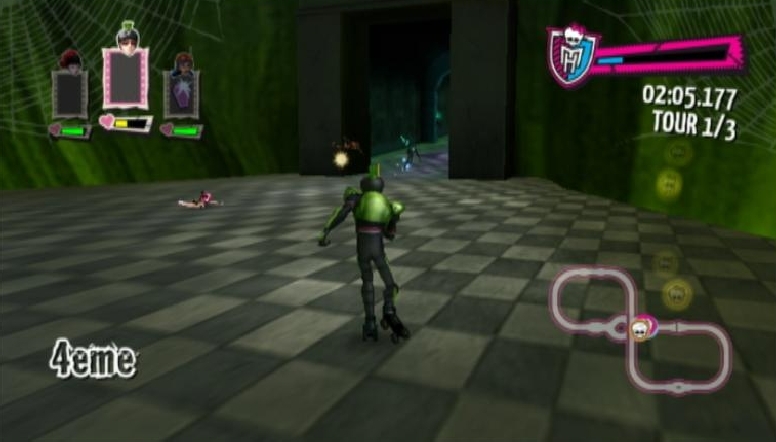 Pantallazo de Monster High El Patinaje Laberintico para Wii