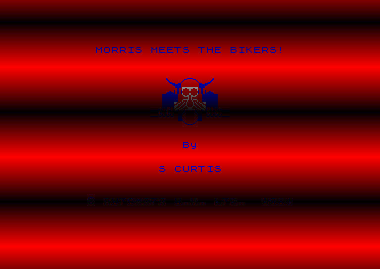 Pantallazo de Morris Meets The Bikers para Amstrad CPC