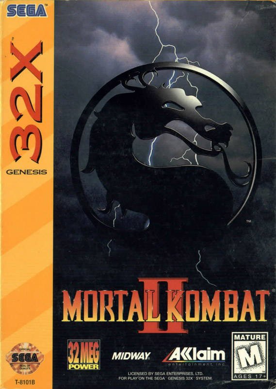 Caratula de Mortal Kombat II para Sega 32x
