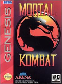 Caratula de Mortal Kombat para Sega Megadrive
