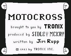Pantallazo de Motocross (Tronix) para Commodore 64