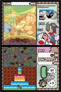 Pantallazo de Mr. Driller: Drill Spirits para Nintendo DS