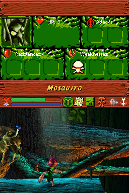 Pantallazo de Mushroom Men Rise of the Fungi para Nintendo DS