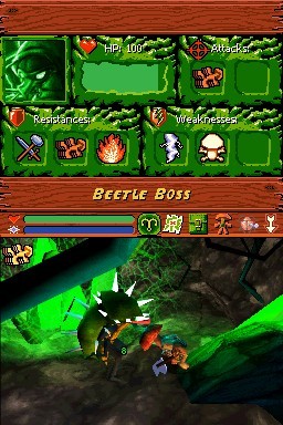 Pantallazo de Mushroom Men Rise of the Fungi para Nintendo DS