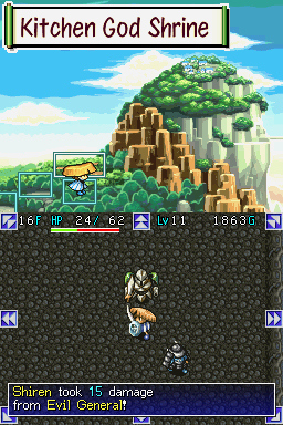 Pantallazo de Mystery Dungeon: Shiren the Wanderer para Nintendo DS