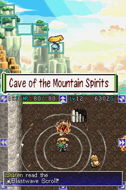 Pantallazo de Mystery Dungeon: Shiren the Wanderer para Nintendo DS