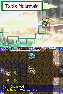 Pantallazo de Mystery Dungeon: Shiren the Wanderer para Nintendo DS