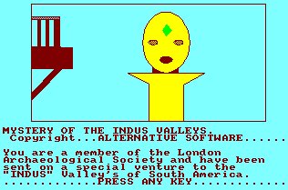 Pantallazo de Mystery Of The Indus Valleys para Amstrad CPC