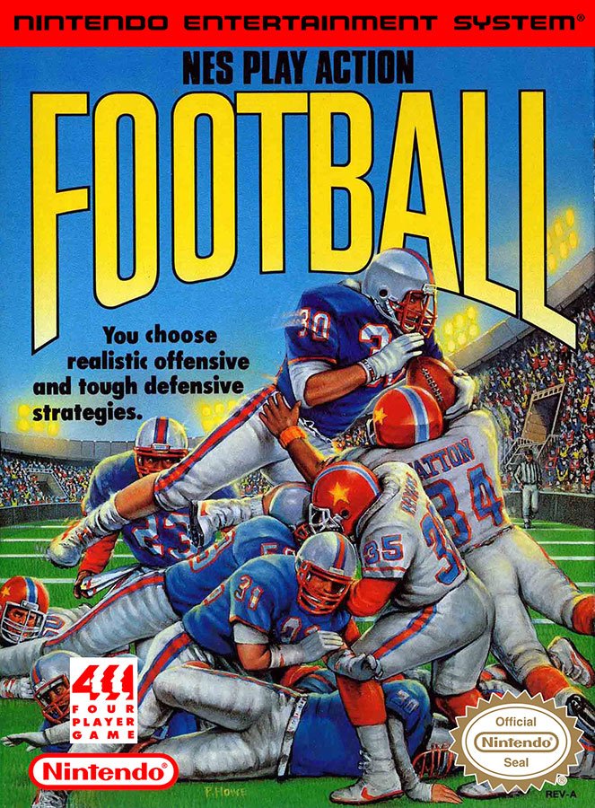 Caratula de NES Play Action Football para Nintendo (NES)