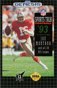 Caratula de NFL Sports Talk Football '93 Starring Joe Montana para Sega Megadrive