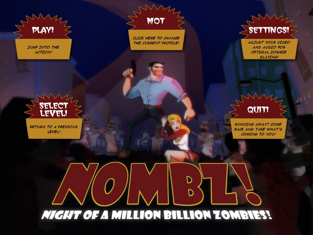 Pantallazo de NOMBZ: Night of a Million Billion Zombies para PC