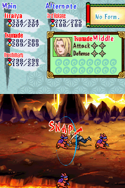 Pantallazo de Naruto: Path of the Ninja 2 para Nintendo DS