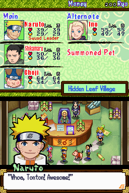 Pantallazo de Naruto: Path of the Ninja 2 para Nintendo DS