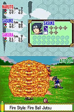 Pantallazo de Naruto: Path of the Ninja para Nintendo DS