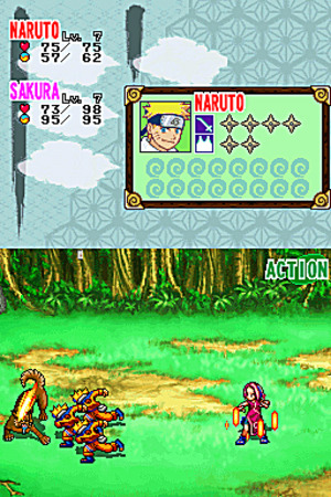 Pantallazo de Naruto: Path of the Ninja para Nintendo DS