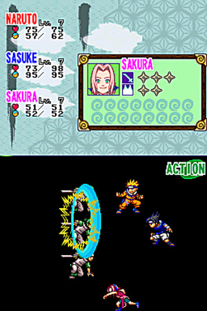 Pantallazo de Naruto: Path of the Ninja para Nintendo DS