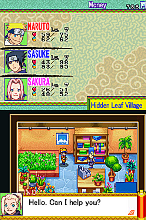 Pantallazo de Naruto: Path of the Ninja para Nintendo DS