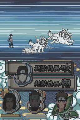 Pantallazo de Naruto Shippuden: Naruto vs Sasuke para Nintendo DS