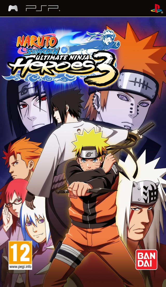 Caratula de Naruto Shippuden: Ultimate Ninja Heroes 3 para PSP