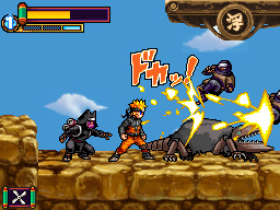 Pantallazo de Naruto Shippuuden: Saikyou Ninja Daikesshuu 5 para Nintendo DS