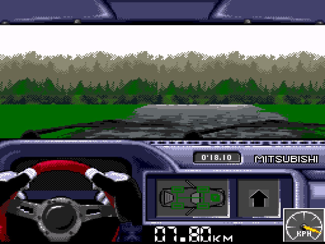 Pantallazo de Network Q RAC Rally para Super Nintendo