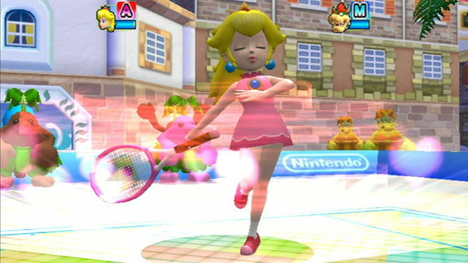 Pantallazo de New Play Control: Mario Power Tennis para Wii