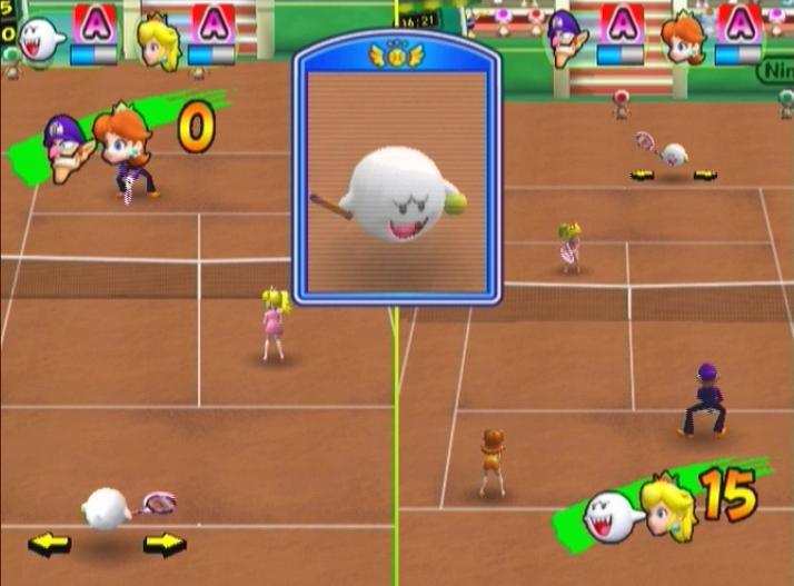 Pantallazo de New Play Control: Mario Power Tennis para Wii