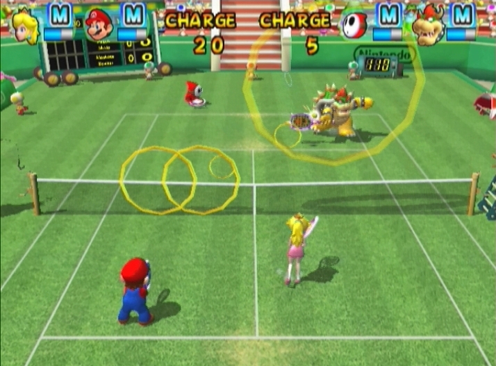 Pantallazo de New Play Control: Mario Power Tennis para Wii